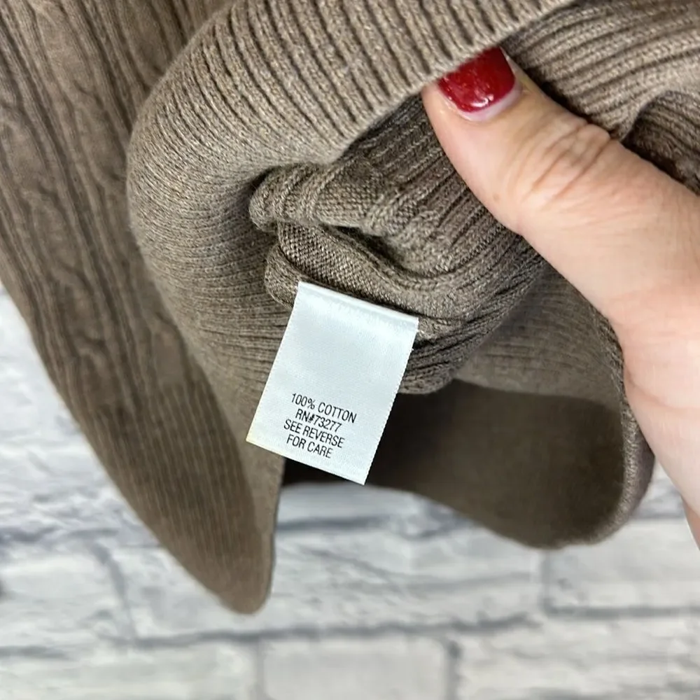 Sonoma Tan Knit Sweater Size Medium